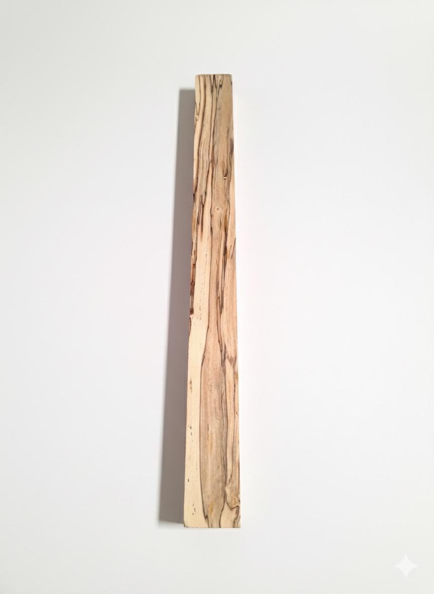 Piece d'érable spalterUnique Spalted Wood Blank – Dramatic Natural Zone Lines