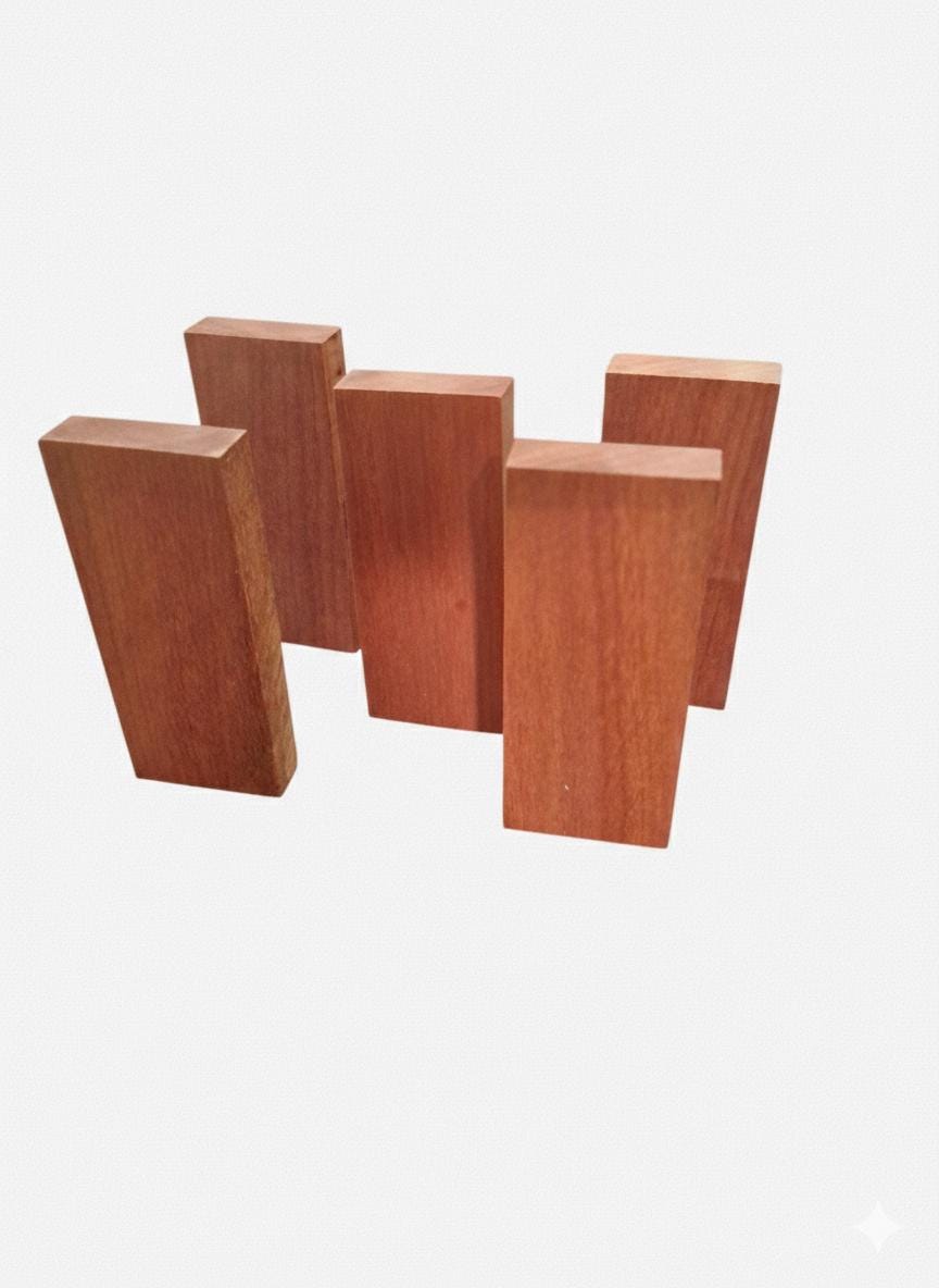 Premium Purple Exotic Hardwood Blank – Dense Turning Blank – 7/8" × 2-1/2" × 6" – Sold Individually