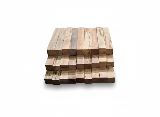 Spalted Maple Turning Blanks – Premium Quality – Set of 6 – 1" x 1" x 6"  Titre (Français)  Blocs d’Érable Spalté – Premium pour tournage – Lot de 6 – 1 po x 1 po x 6 po