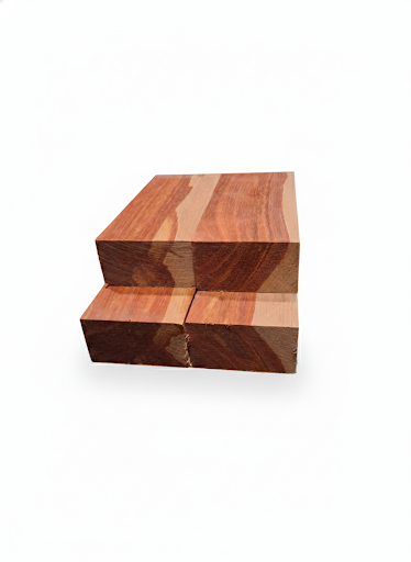 Premium fire padouk Blanks for Knife Handle and Turning – Hardwood Block – Sold per unit Blocs de Bois Exotique Bloodwood Premium pour Manche de Couteau et Tournage – Vendu à l'un