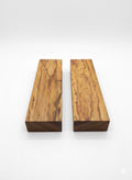 Canary Wood Figured Blocks – Set of 2 – 8 1/2" × 2 1/2" × 1" – 265 g