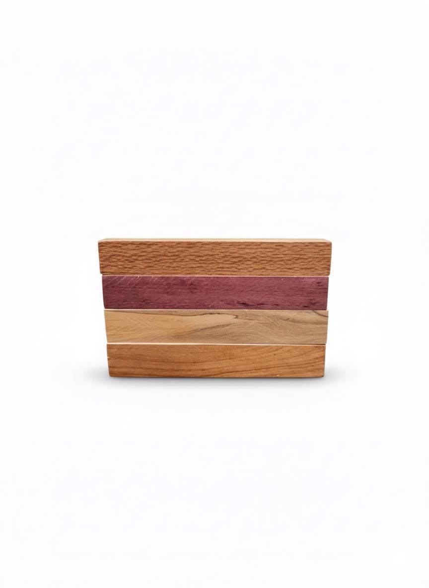 Premium Exotic Hardwood Variety Pack – Purpleheart, Lacewood, Eucalyptus &amp; Spalted Cherry