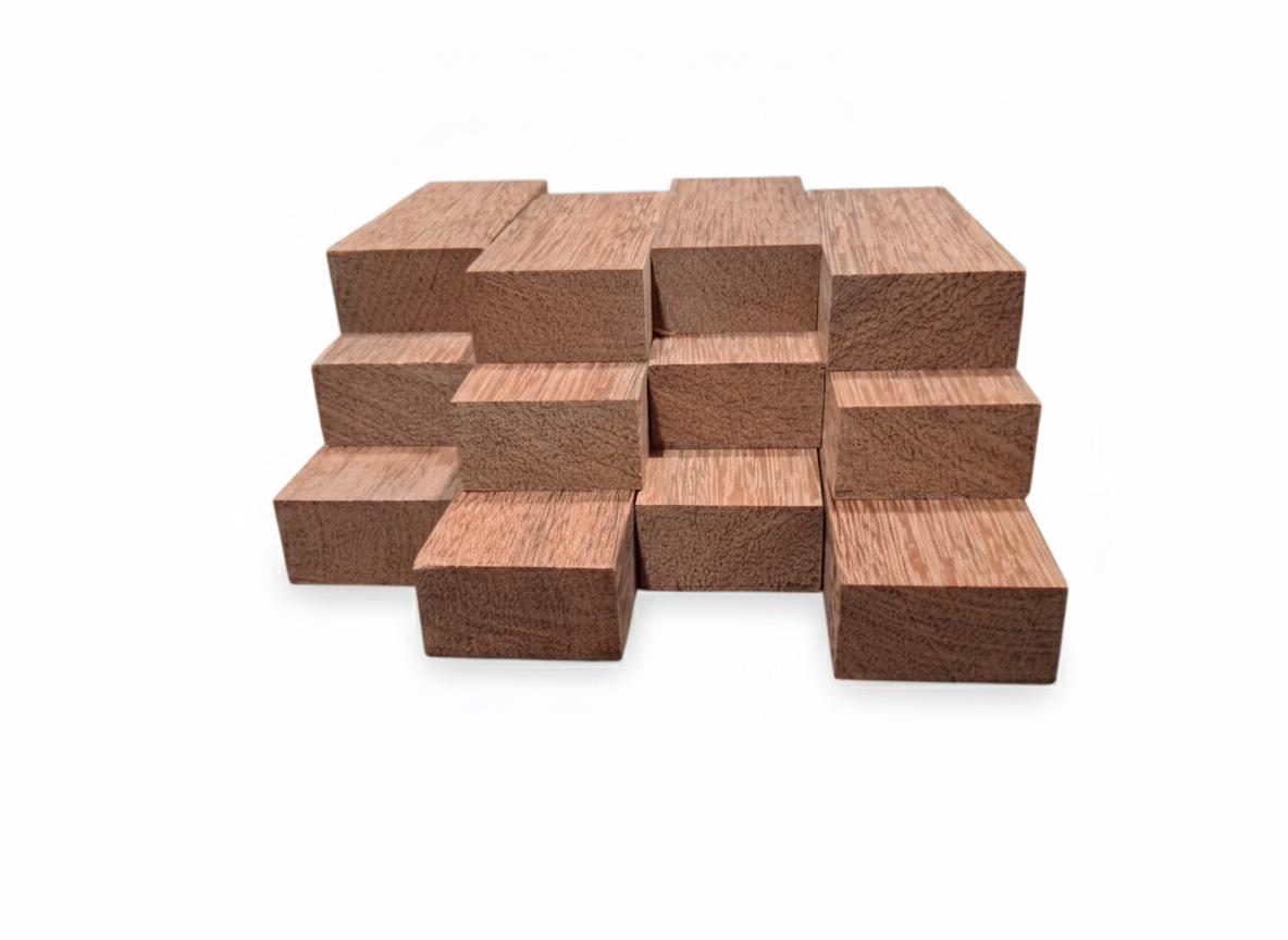 Premium Azobé Wood Blank – Ultra Dense Exotic Hardwood – 1" × 7/8" × 6" – Sold Individually