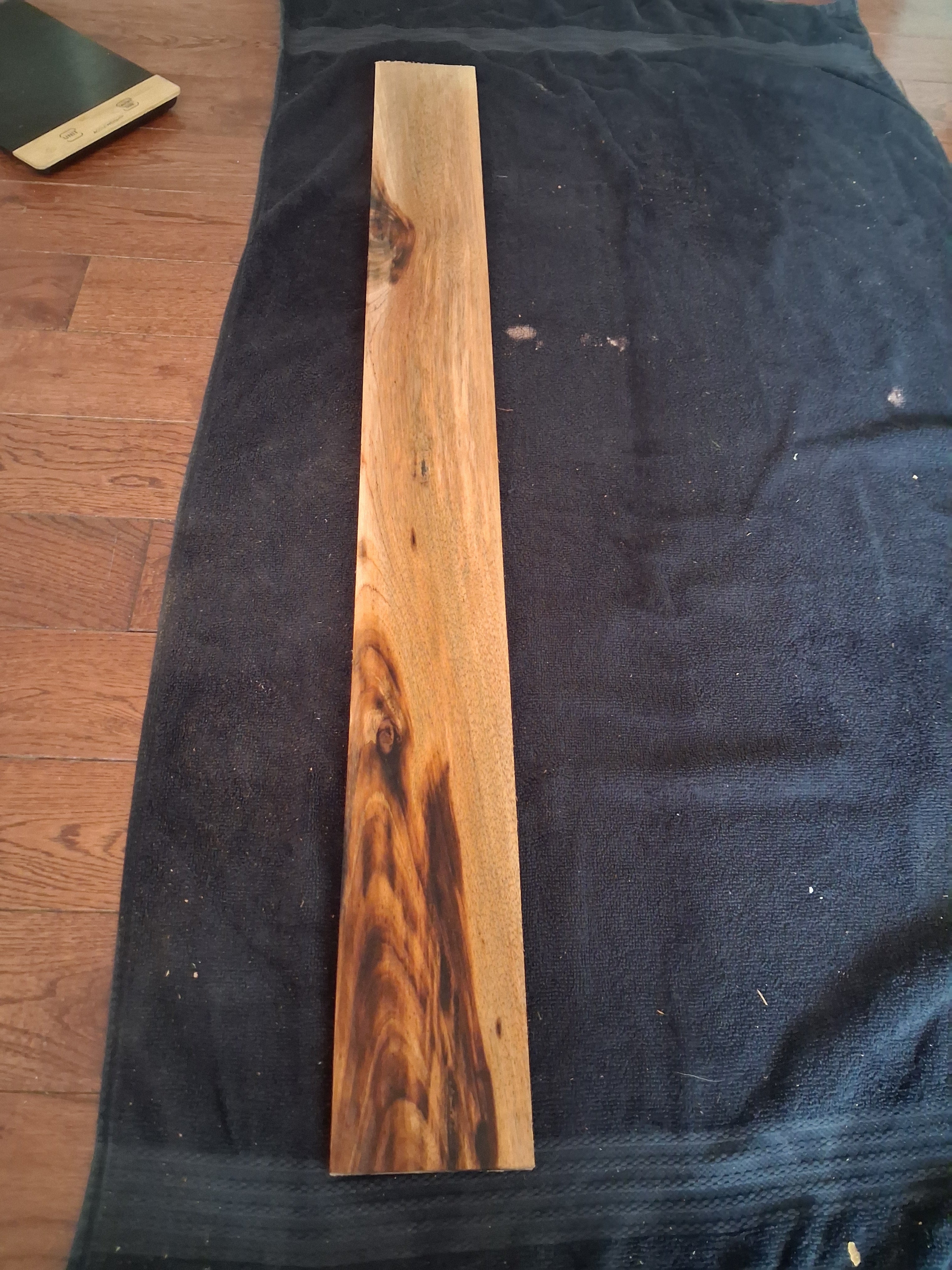 Figured Mahogany Board #25 – Dramatic Natural Dark Figure – Exact Piece