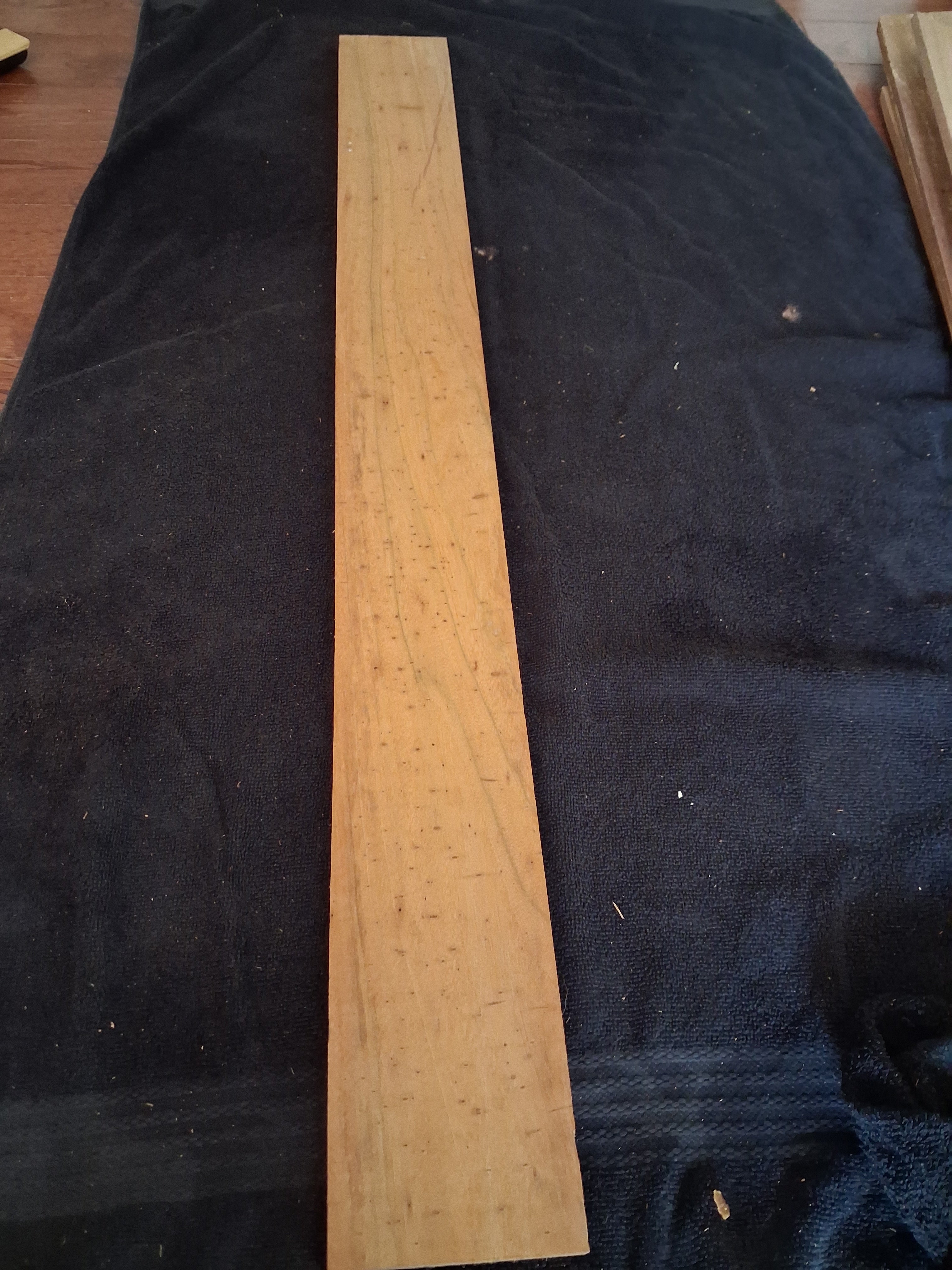 Figured Exotic Hardwood Board #19 – 32 1/4" × 3" × 1/2" – Exact Piece