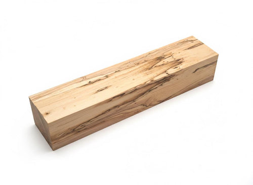 Bloc d’érable spalté unique 3 1/2" x 3 1/4" x 17" – Bois léger à veinage spectaculaire – Pièce décorative ou sculpture