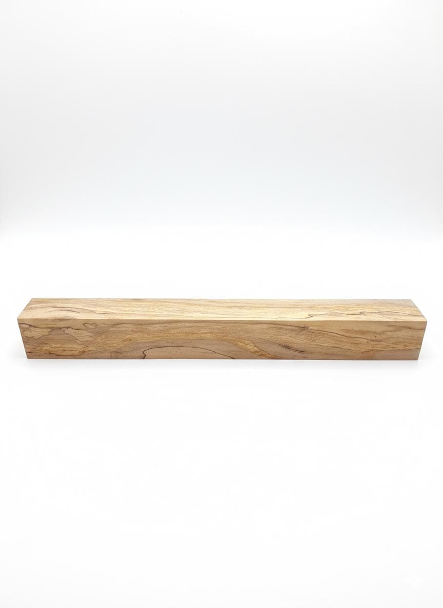Spalted Maple Turning Blank – Dramatic Natural Zone Lines – 1 1/4" × 1 1/2" × 12"