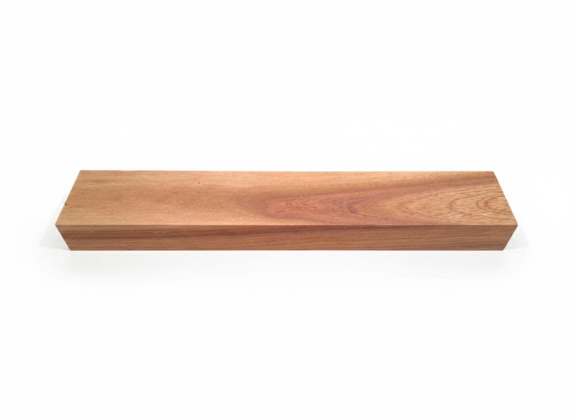 Premium Exotic Hardwood Blank – Warm Rose &amp; Red Figure – 1" × 2" × 12" – 331 g