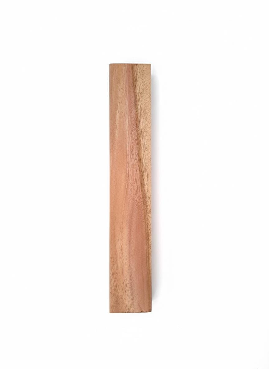 Pink Exotic Wood Turning Blank – Figured &amp; Silky Grain – 1 3/4" × 1 3/4" × 10 1/2"