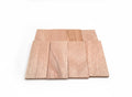 Exotic Pink Mahogany – Premium Set of 4 Wood Boards – 2 7/8" × 6" × 3/8" Minimum
