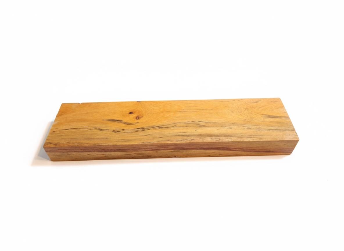 Unique Canarywood Blank – Golden Orange Grain &amp; Dark Contrasts – 8 1/2