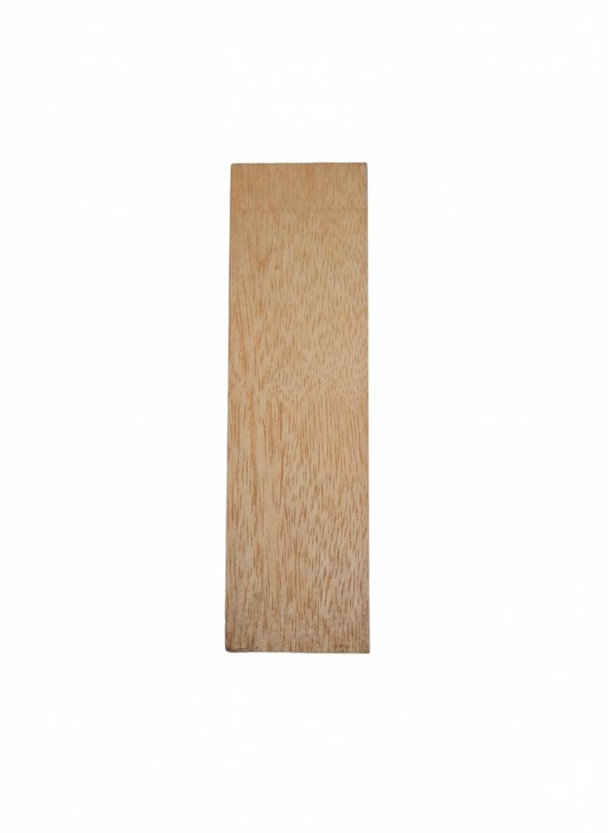 Bloc de bois exotique très léger ton orangé – 1.25" x 2" x 7" – idéal sculpture, manches et tournage – unité