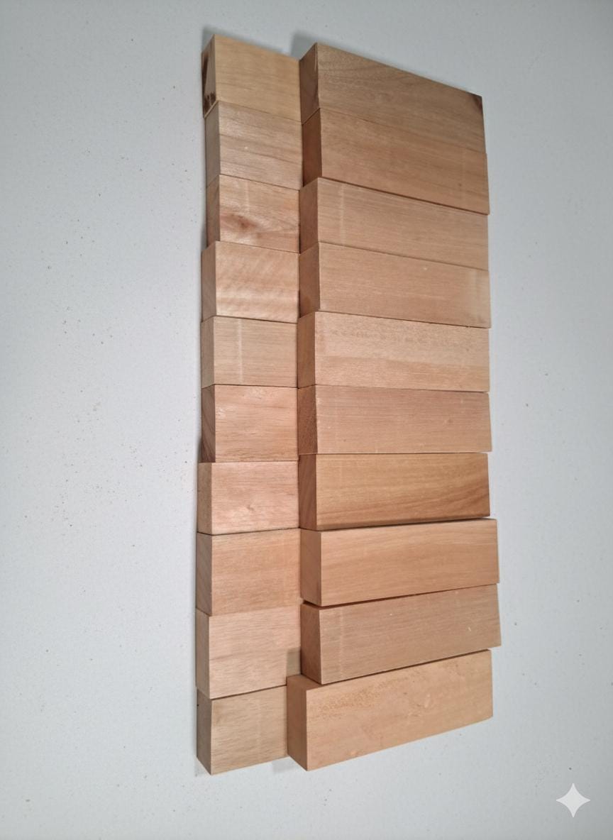 Premium African Mahogany (Khaya) Turning Blanks – Set of 2