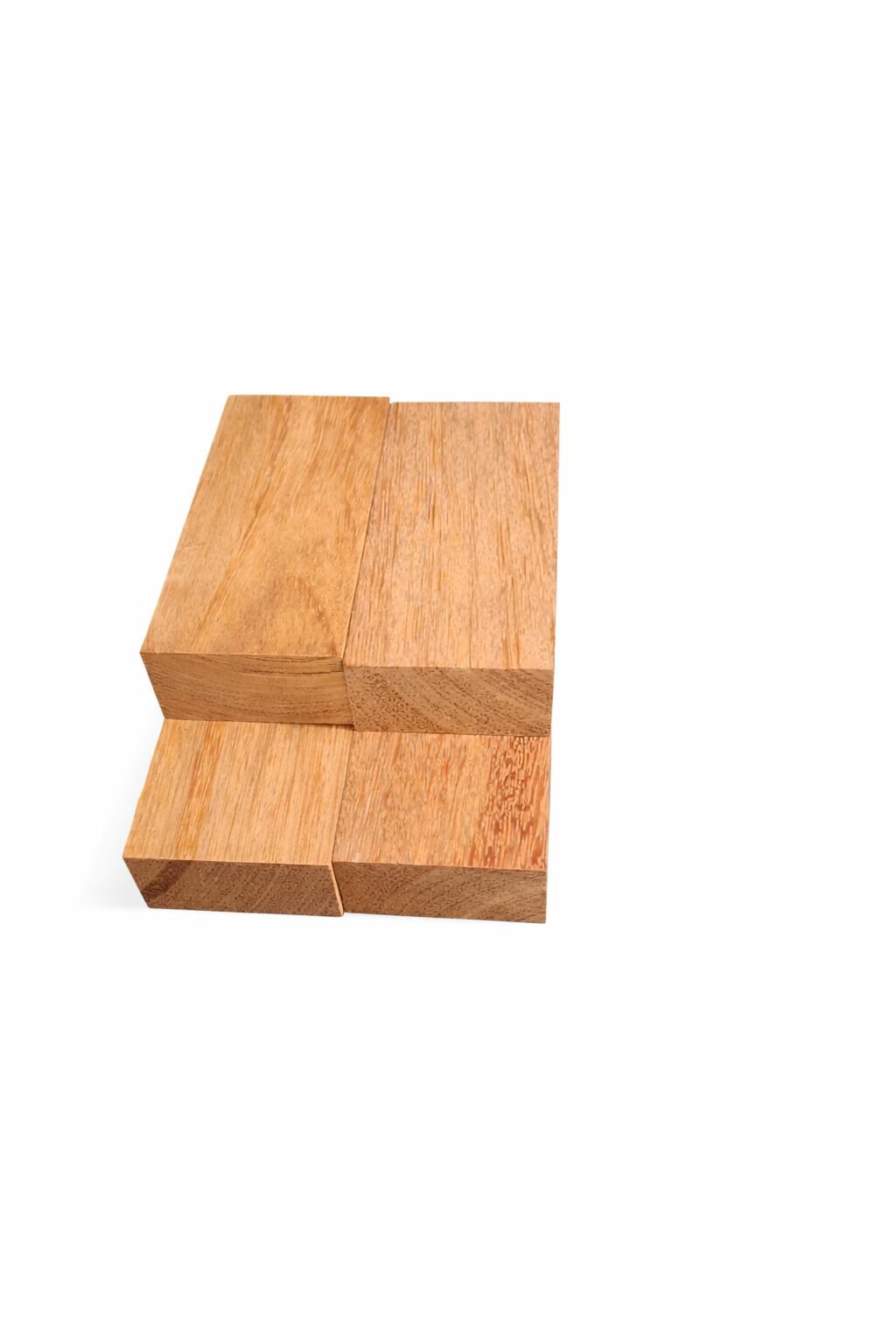 Premium Kempas Exotic Hardwood Block – Dense &amp; Durable – 5"