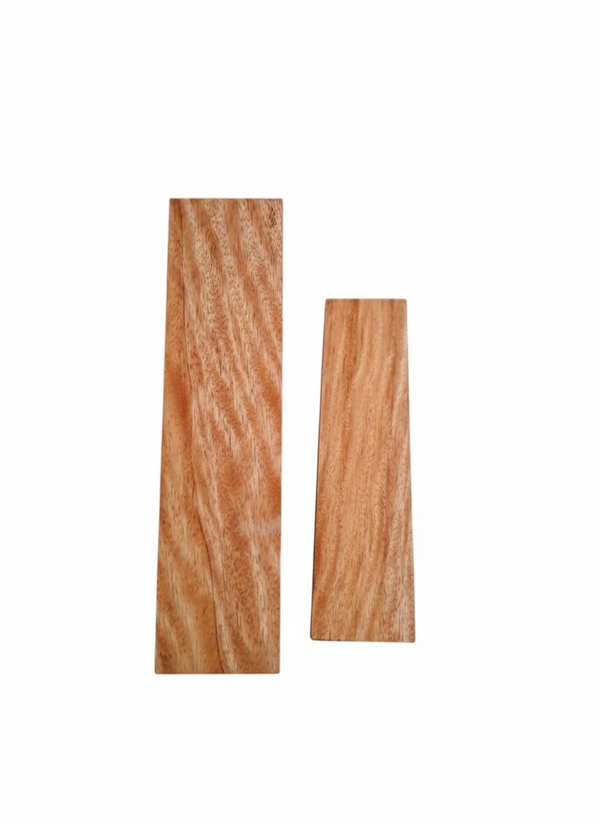 Figured Exotic Hardwood Blank – Honey Gold | 2″ × 1″ × 8 1/4″ | 229 g