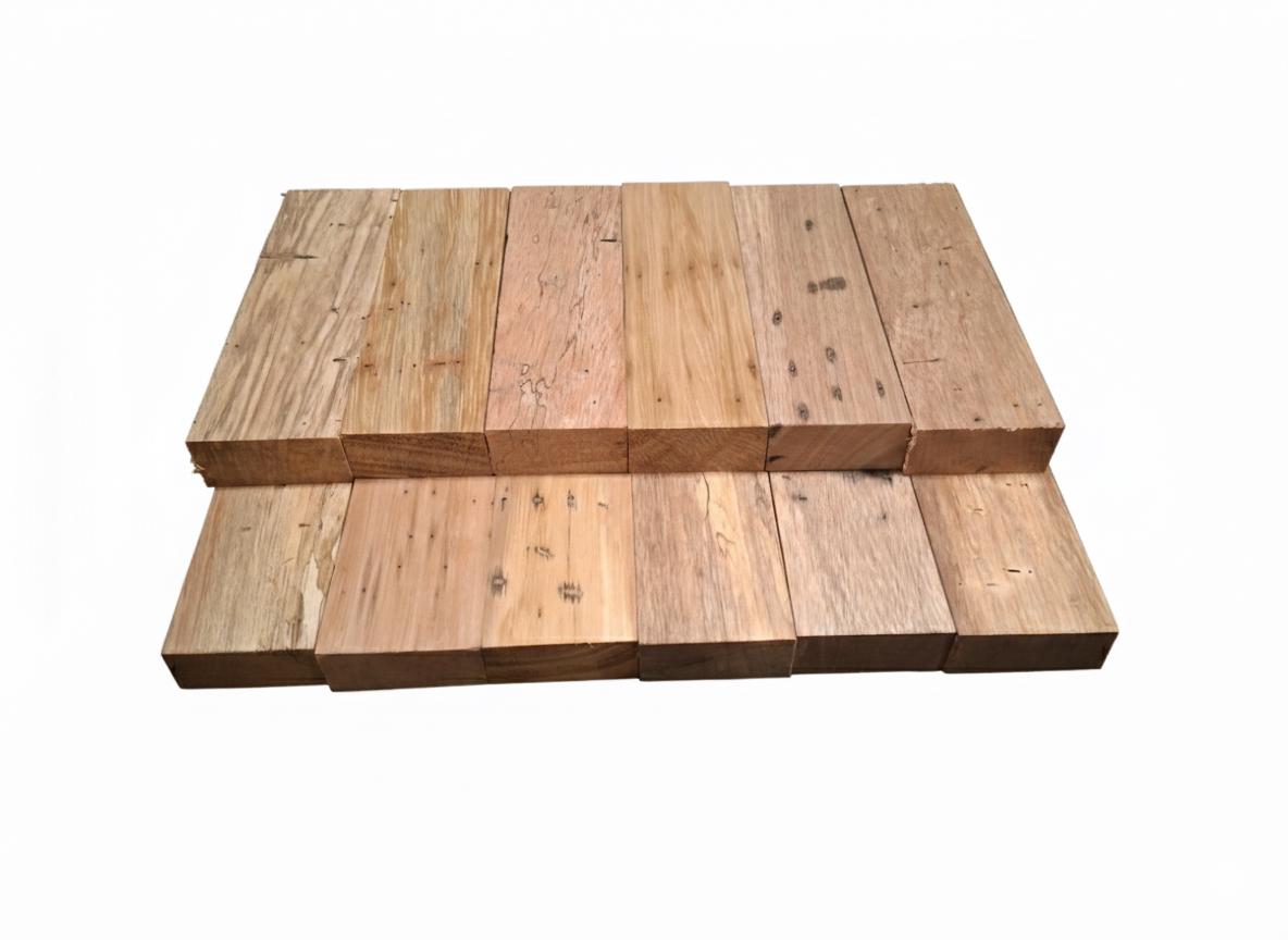 Lot of 6 Exotic Rose Hardwood Blanks – Rustic Character – Natural Features