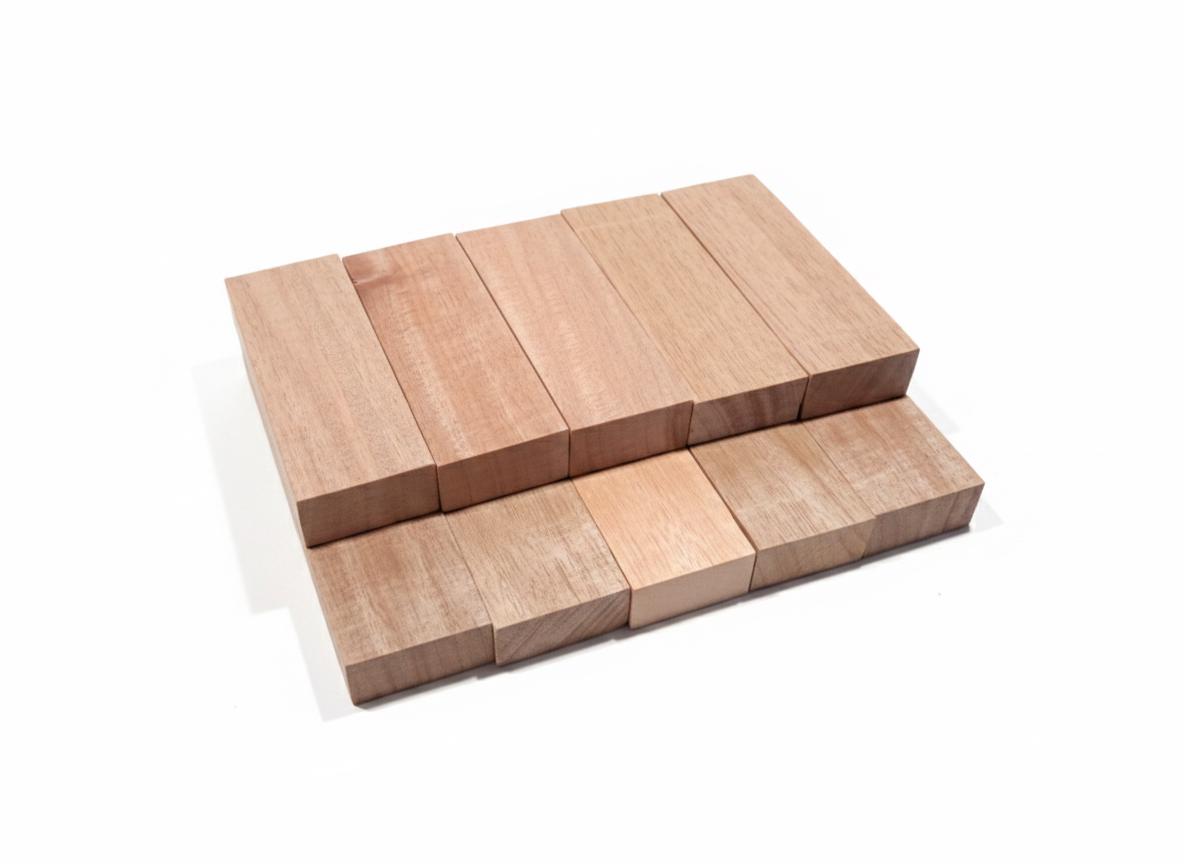 .Silky Exotic Hardwood Blanks – Knife Handle &amp; Turning Stock – Pack of 2