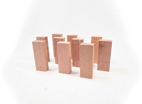 .Silky Exotic Hardwood Blanks – Knife Handle &amp; Turning Stock – Pack of 2
