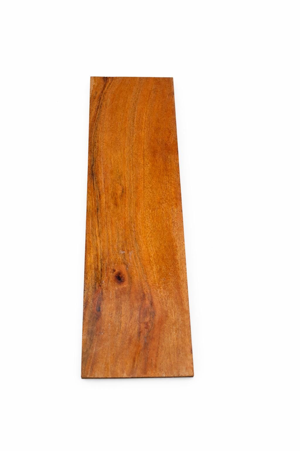 African Walnut Exotic Blank – Very Dense, Rich Grain &amp; Natural Knot – 392 g