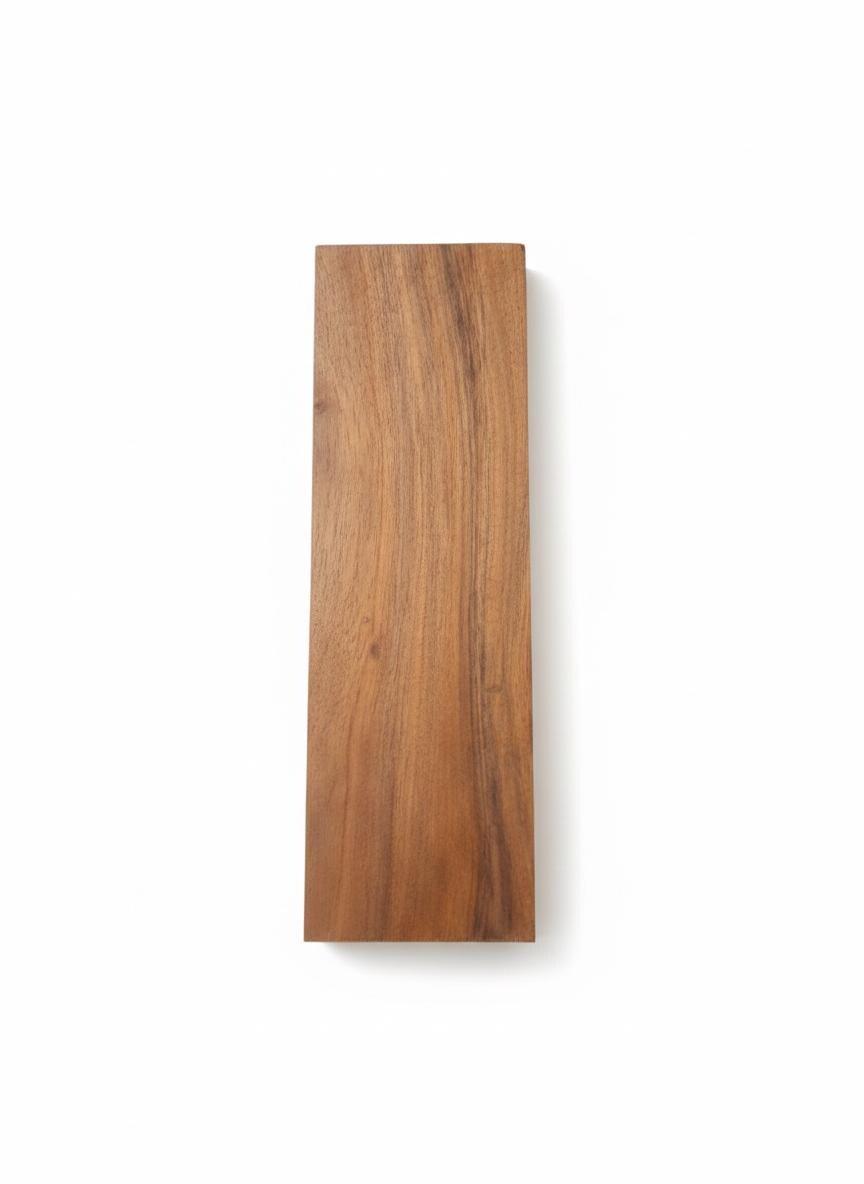 African Walnut Exotic Blank – Very Dense, Rich Grain &amp; Natural Knot – 392 g