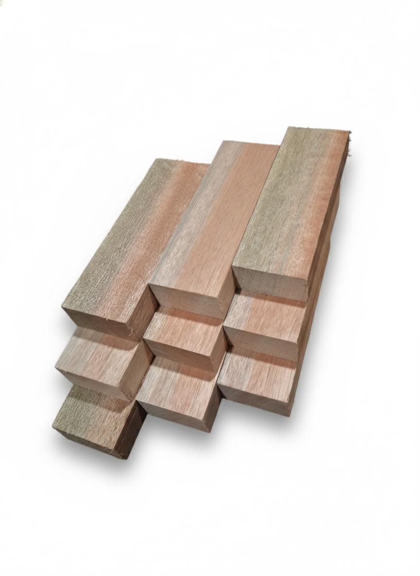 Khaya Rose Premium – Powder Blue Chatoyance Exotic Hardwood Blank