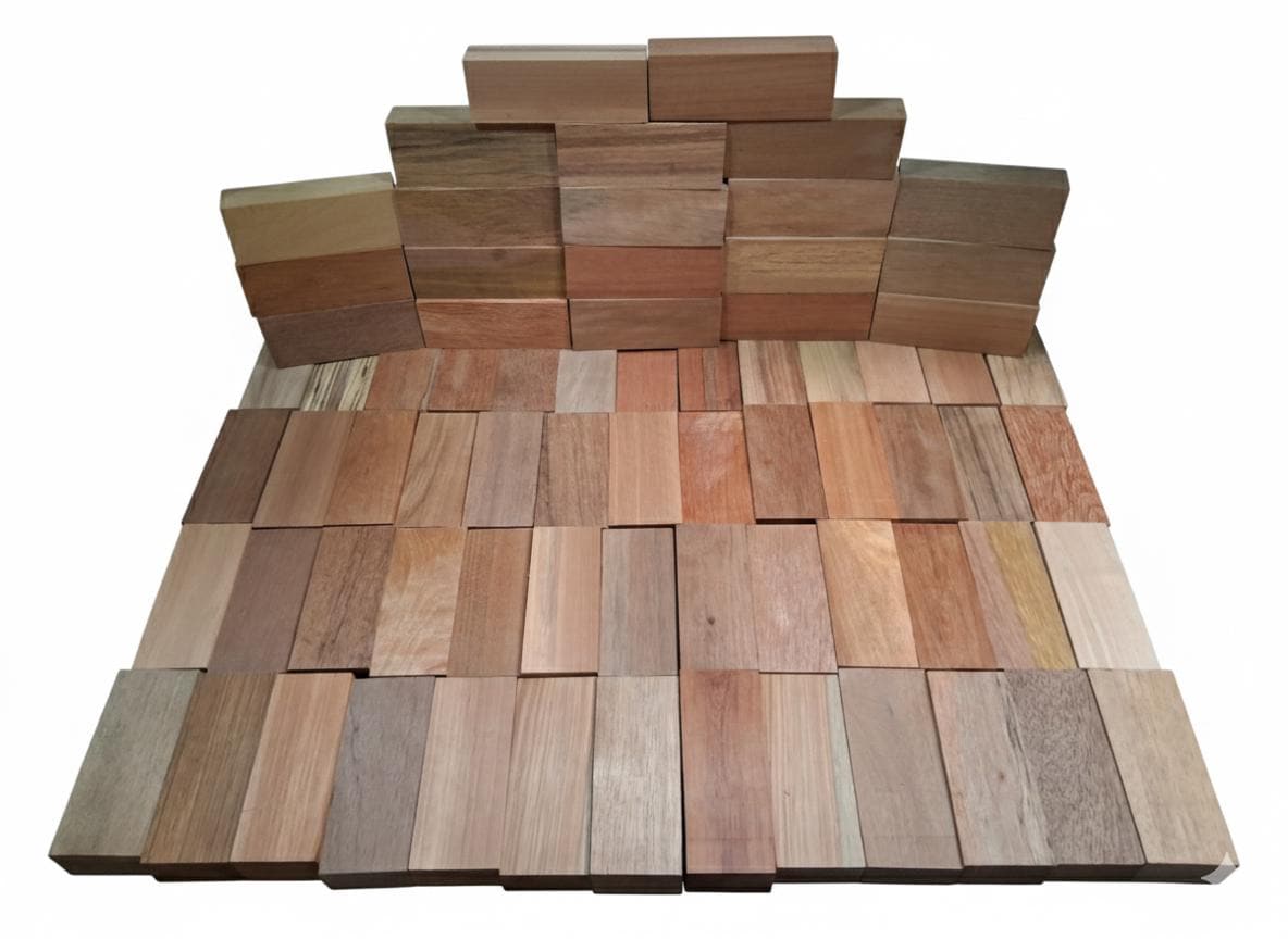 Premium Exotic Hardwood Blocks – Hand-Selected Pack of 3 | Dense Knife &amp; Turning Blanks