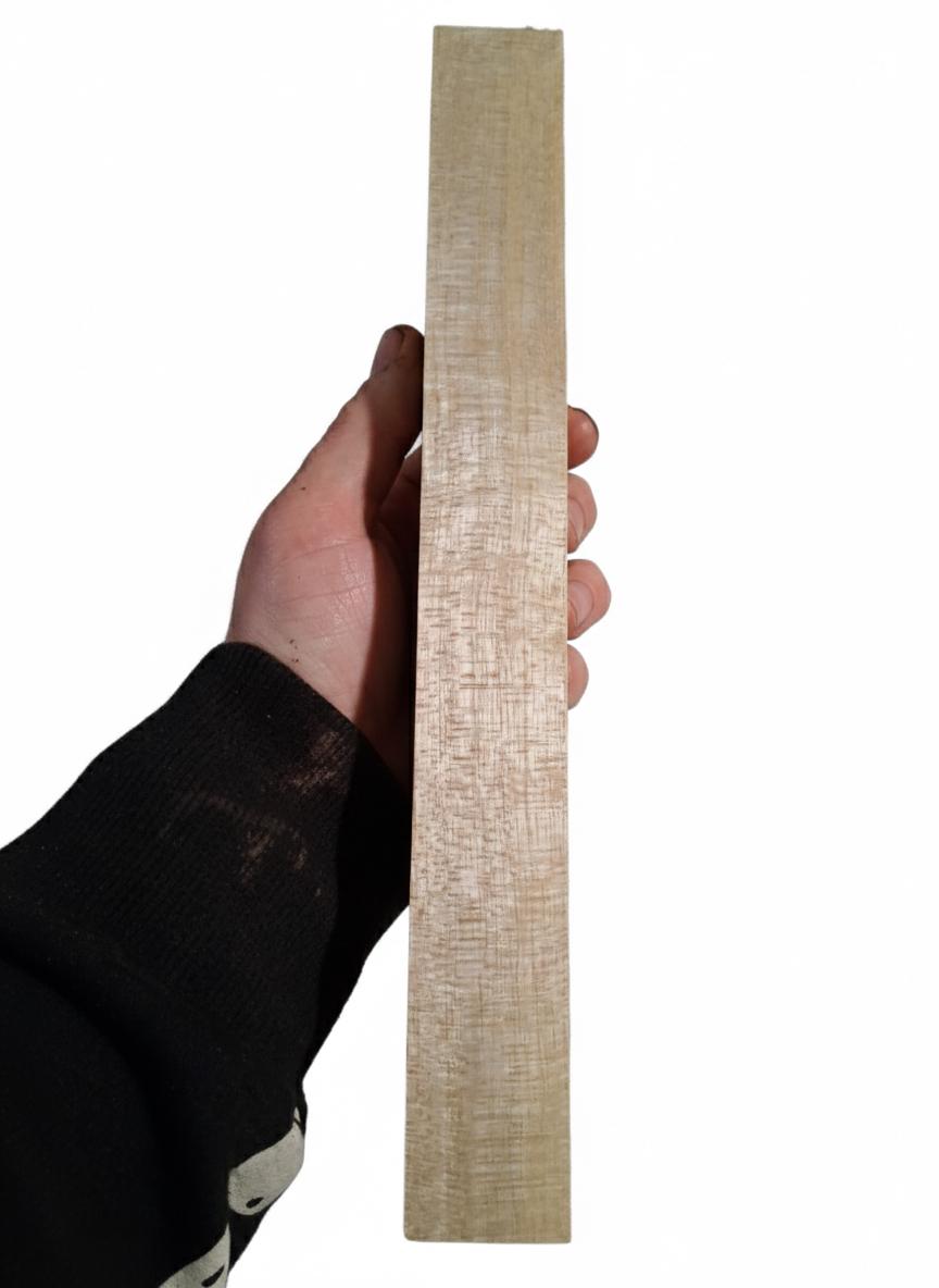 Exotic Wood Blank – Golden Yellow with Subtle Green Undertone – 11 1/4" × 1 1/2" × 1 1/16" – 123 g