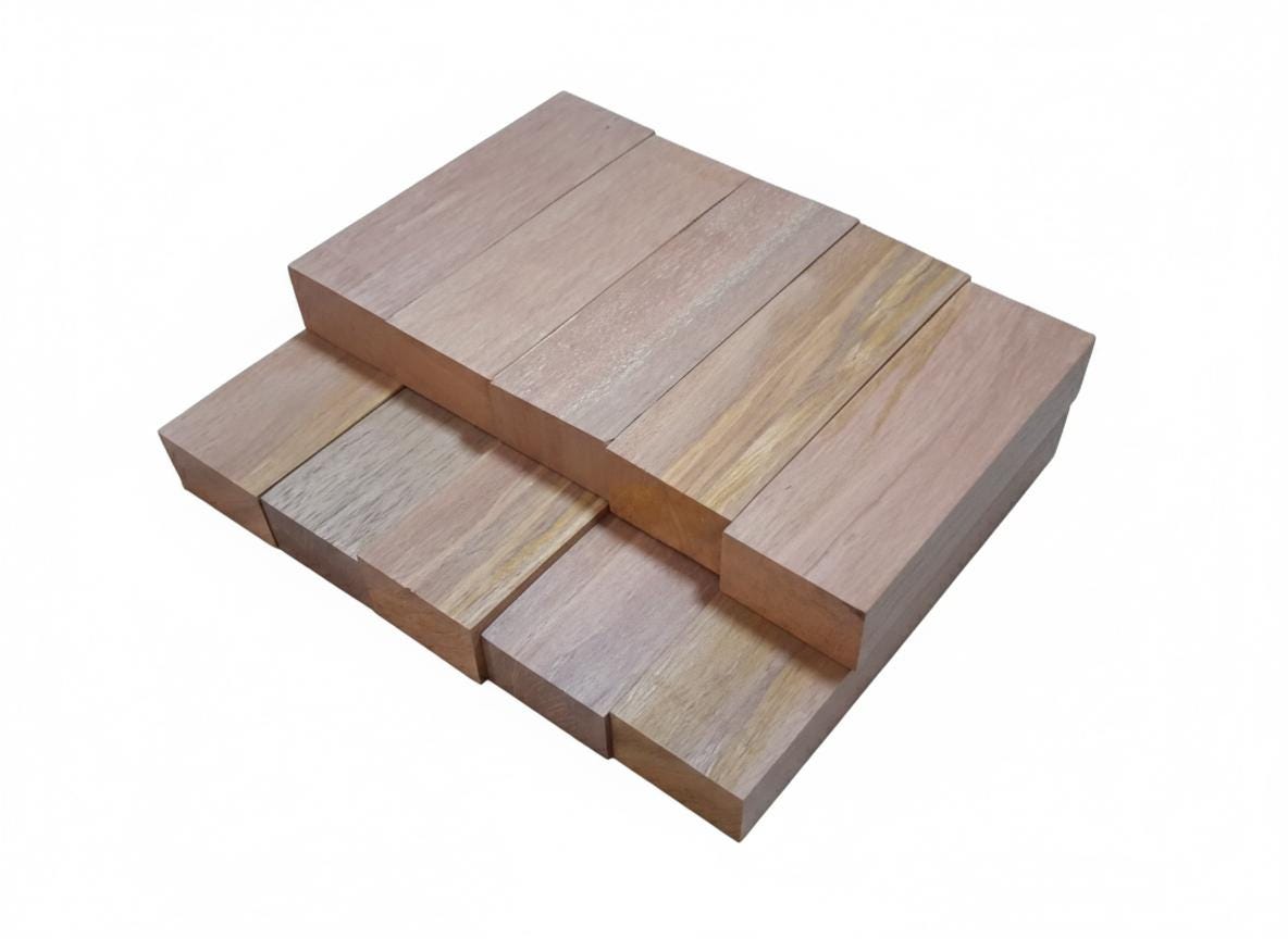 Iroko Meliisia Golden Exotic Wood Blank – Premium Turning Block