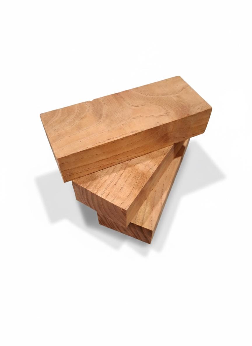 Cabreúva Exotic Hardwood Blank – Premium Orange &amp; Golden Figure