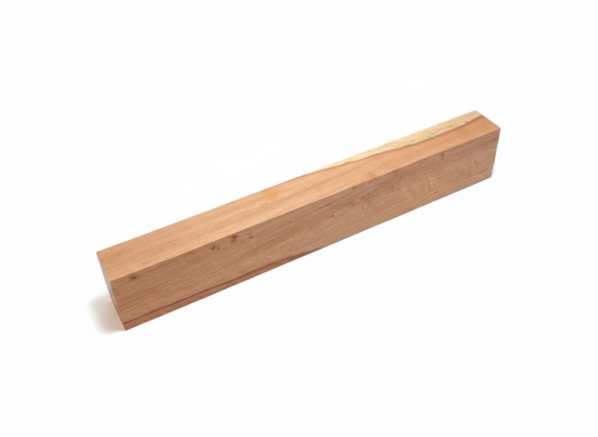 Long Lignum Vitae-Type Exotic Hardwood Blank – Dense Honey-Gold Wood with Natural Dark Line – 15" × 2 3/8" × 1 1/4