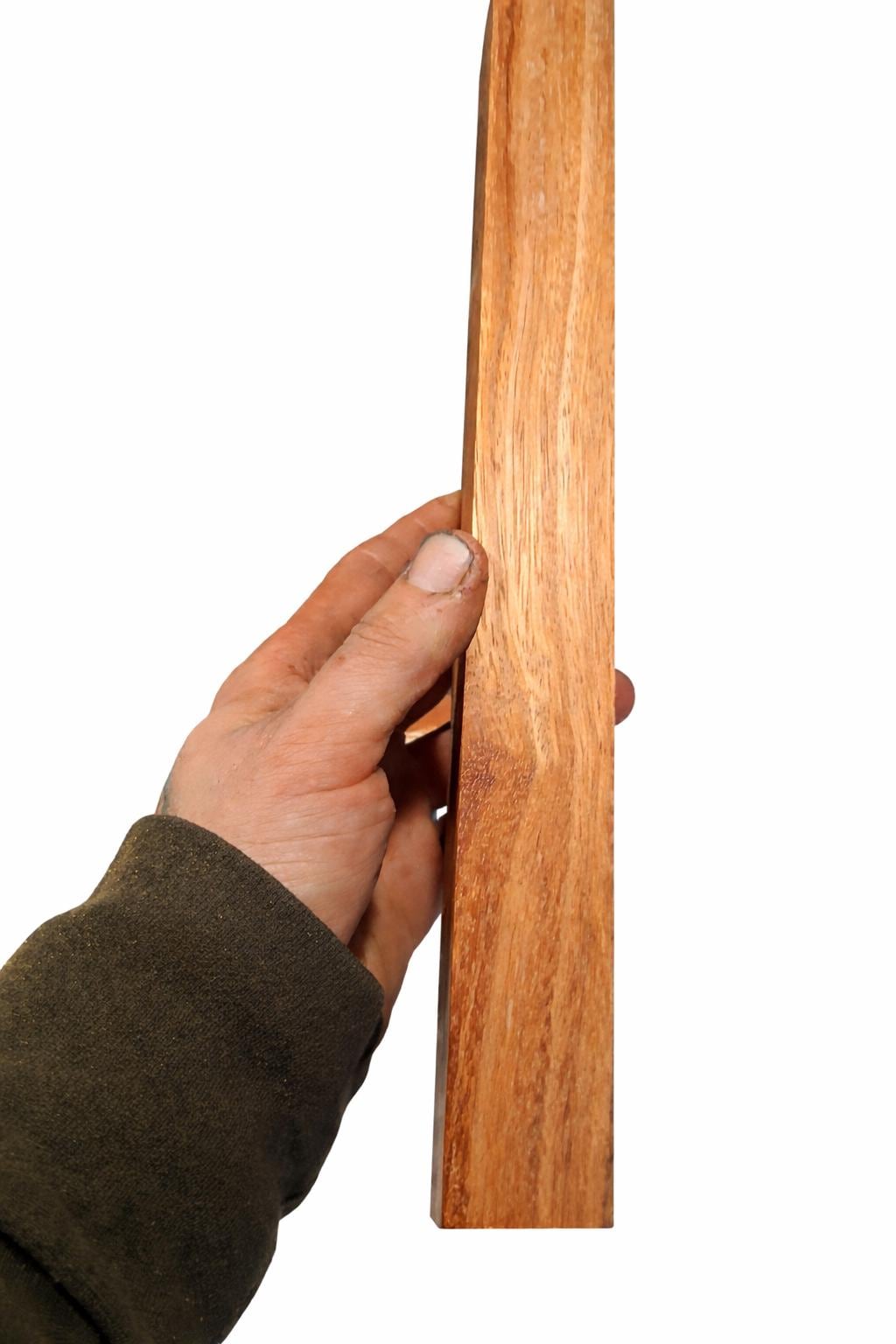 Dense Exotic Hardwood Blank – Warm Orange &amp; Copper Grain – 12 3/4″