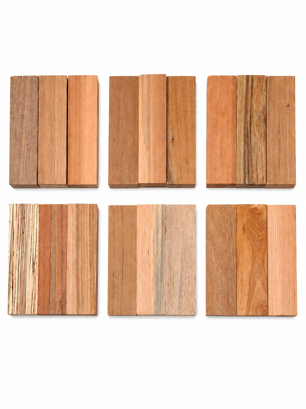 Premium Exotic Hardwood Blocks – Hand-Selected Pack of 3 | Dense Knife &amp; Turning Blanks