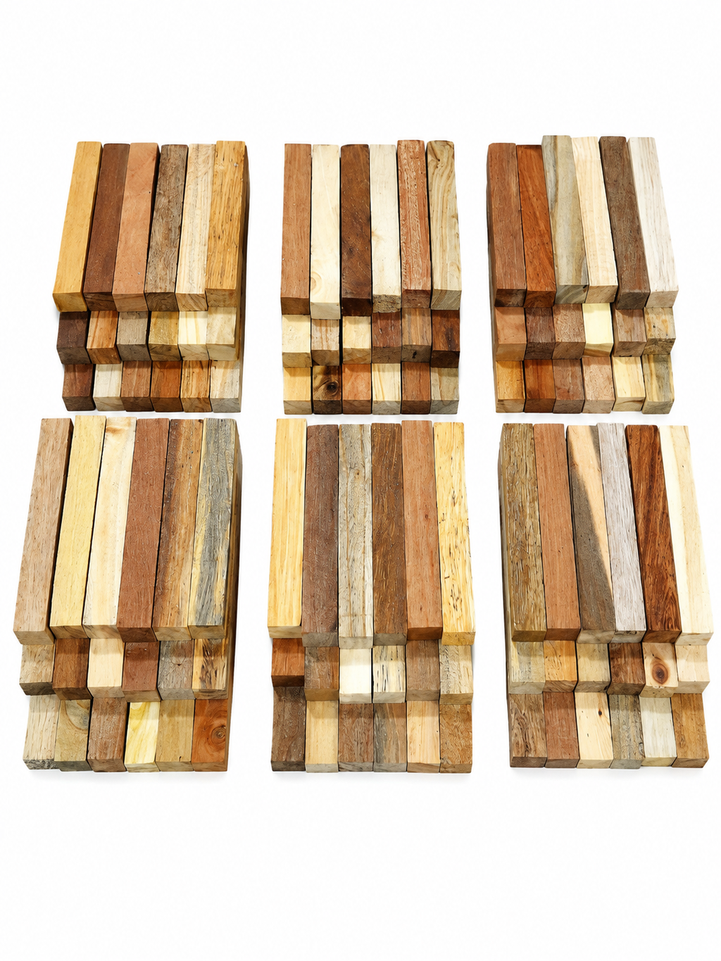 Early Generation Exotic Wood Blanks – Clearance Pack of 18