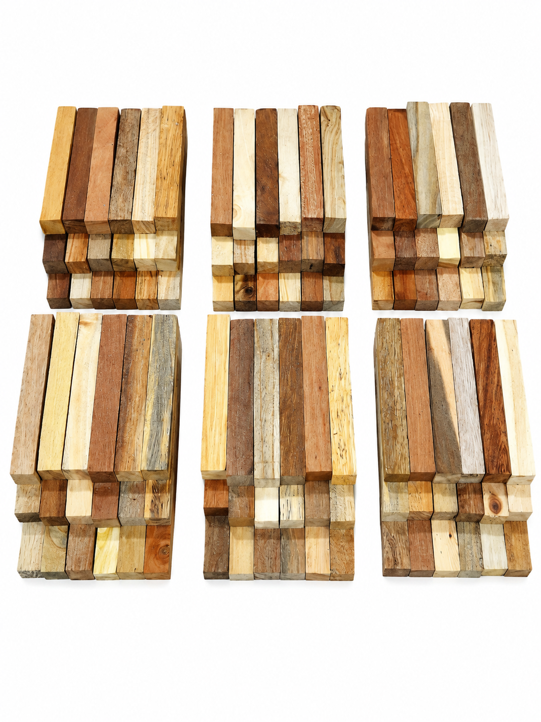 Early Generation Exotic Wood Blanks – Clearance Pack of 18