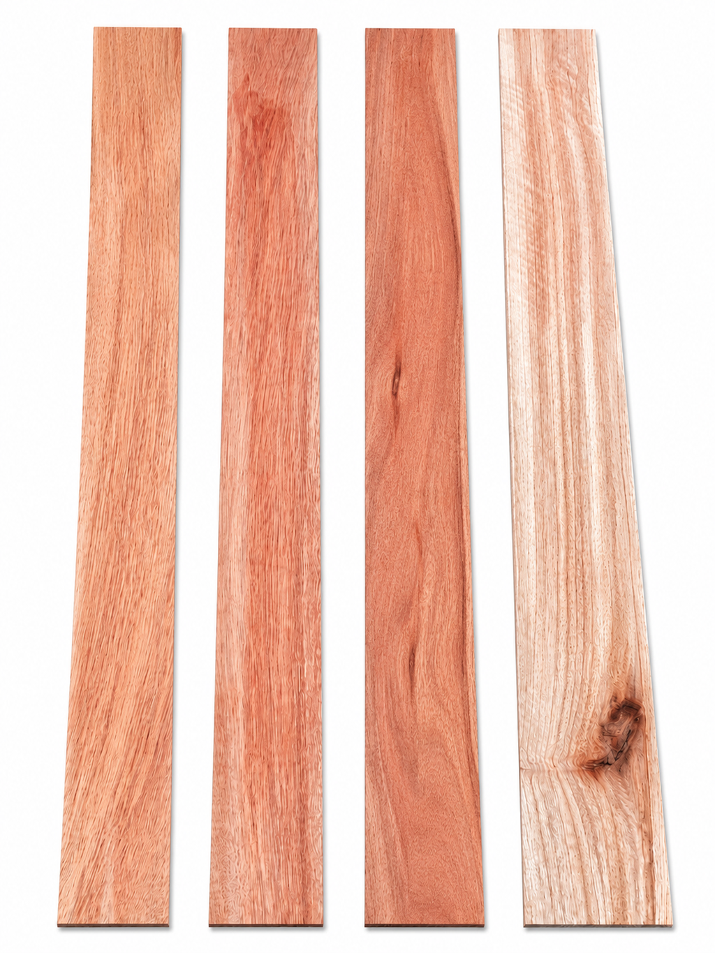 Rosewood Long Plank Set #4 – 4 Exotic Hardwood Boards