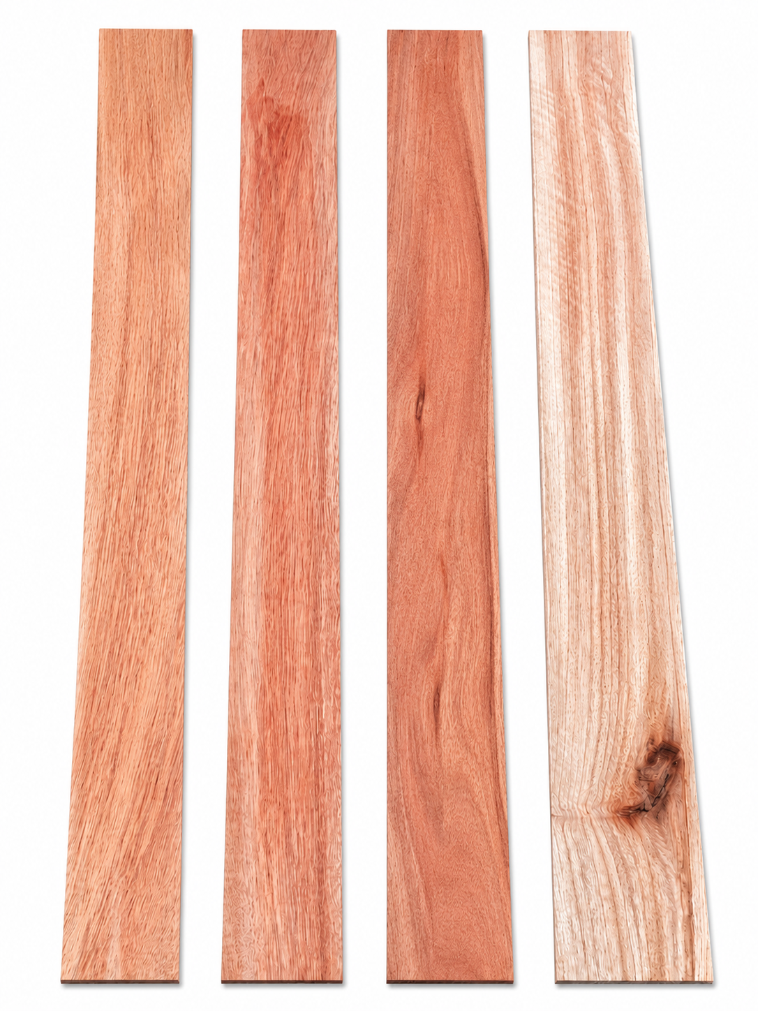 Rosewood Long Plank Set #4 – 4 Exotic Hardwood Boards