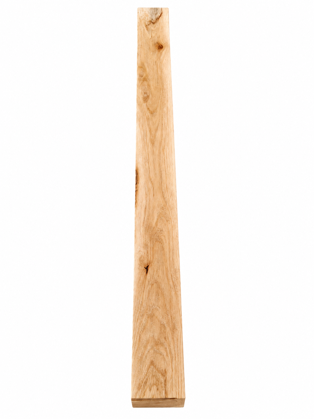 Premium Air-Dried White Oak Board – Natural Live-Edge Character – 32" × 2 1/2" × 2 1/4"