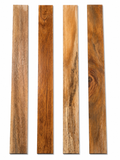 Lot #41 – Set of 4 Long Exotic Hardwood Boards – Strong Character &amp; Color Contrast – Exact Pieces Shown
