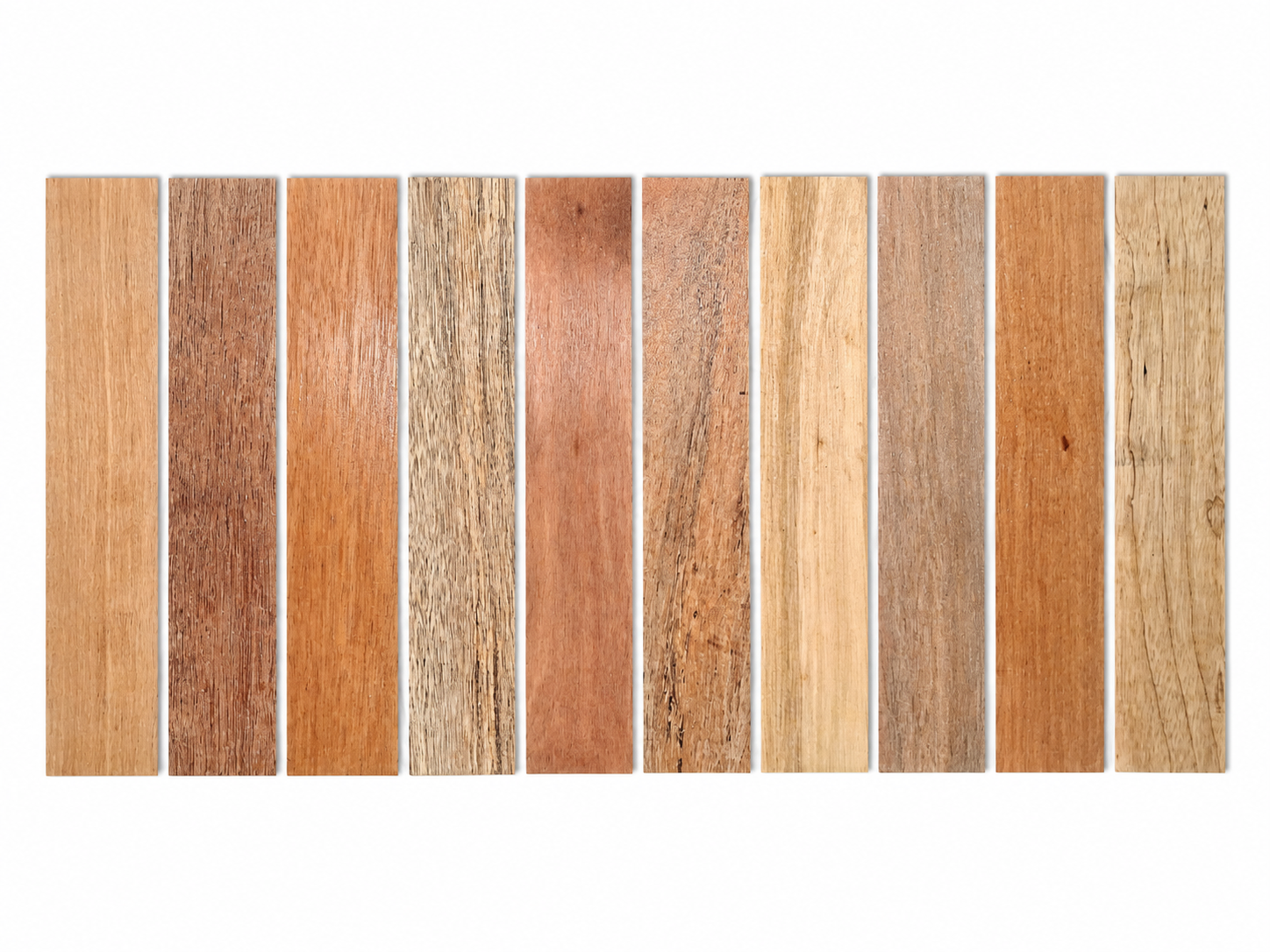 Premium Exotic Hardwood Board Pack – 10 Premium Boards – Minimum 12" × 2 1/4" × 5/16" (Copie) (Copie)