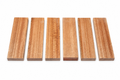Khaya Rose Exotic Wood Blocks – Lot of 6 (2" × 1" × 7")