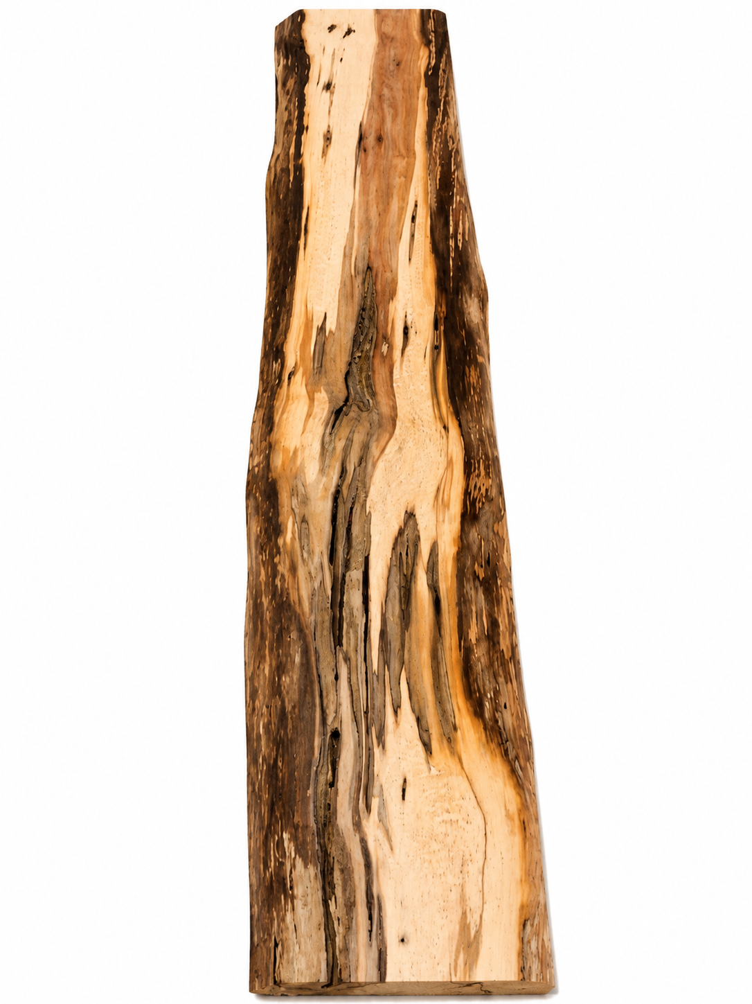Premium Spalted Cherry Display Slab – Natural Gallery Piece with Unique Spalting