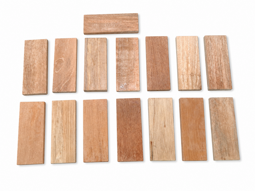 Exotic Wood Craft Boards – Unique Set of 15 – 6 1/2" × 2 1/2" (Copie) (Copie)