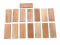 Exotic Wood Craft Boards – Unique Set of 15 – 6 1/2" × 2 1/2" (Copie) (Copie)