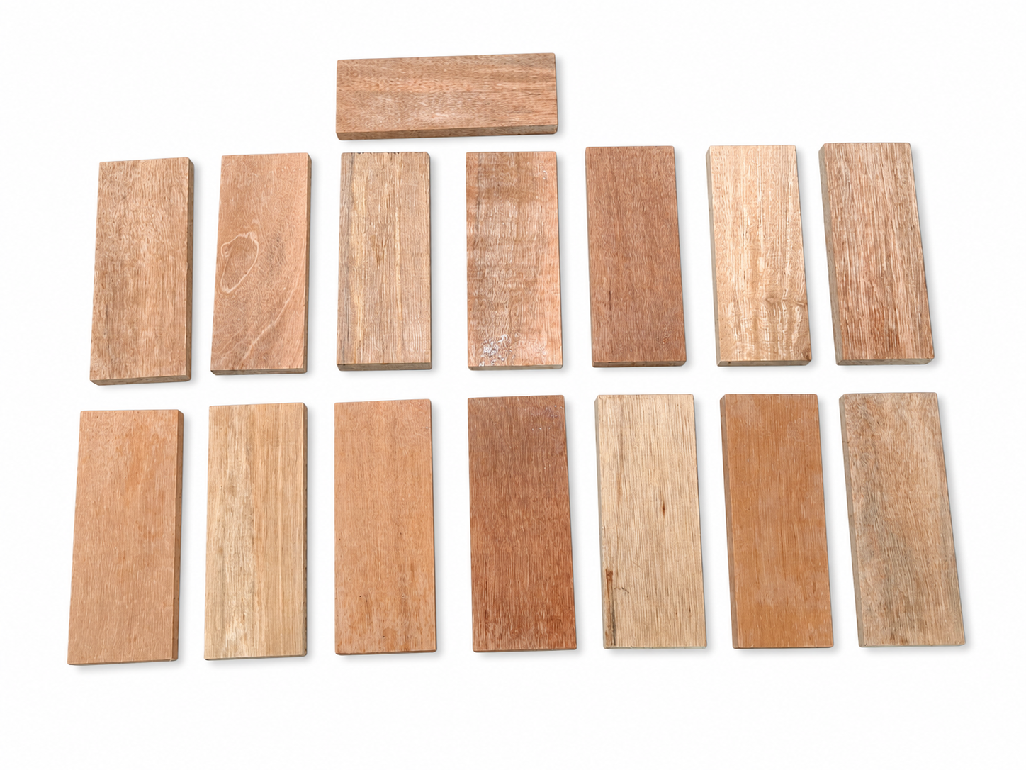 Exotic Wood Craft Boards – Unique Set of 15 – 6 1/2" × 2 1/2" (Copie) (Copie)