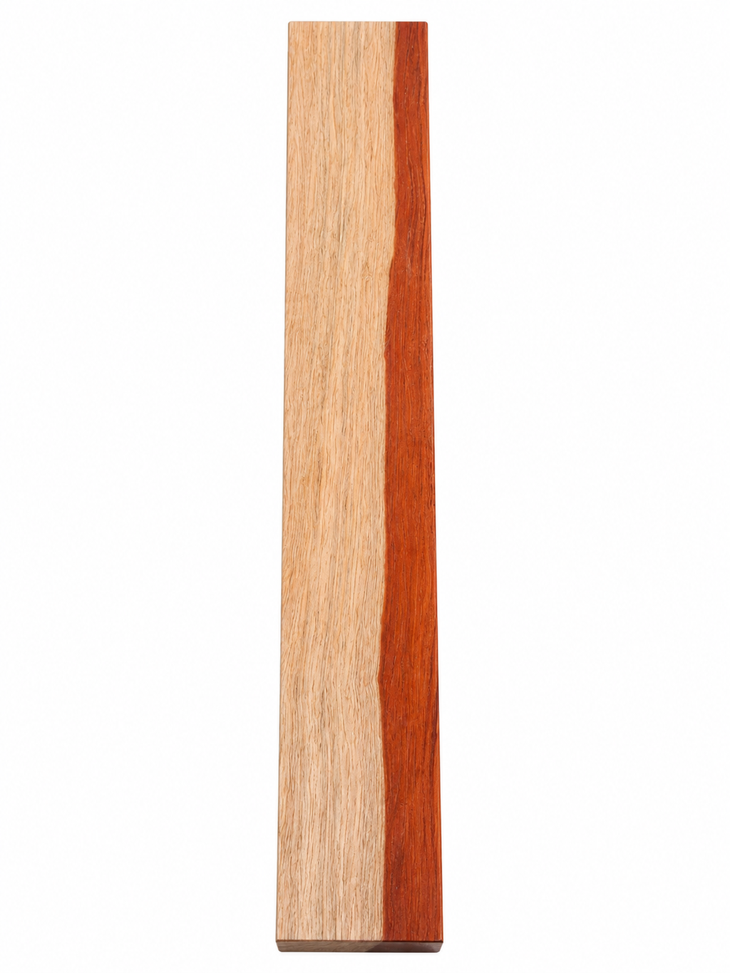 Premium Moabi Blank — Red Heartwood &amp; Natural Sapwood Contrast — One-of-a-Kind