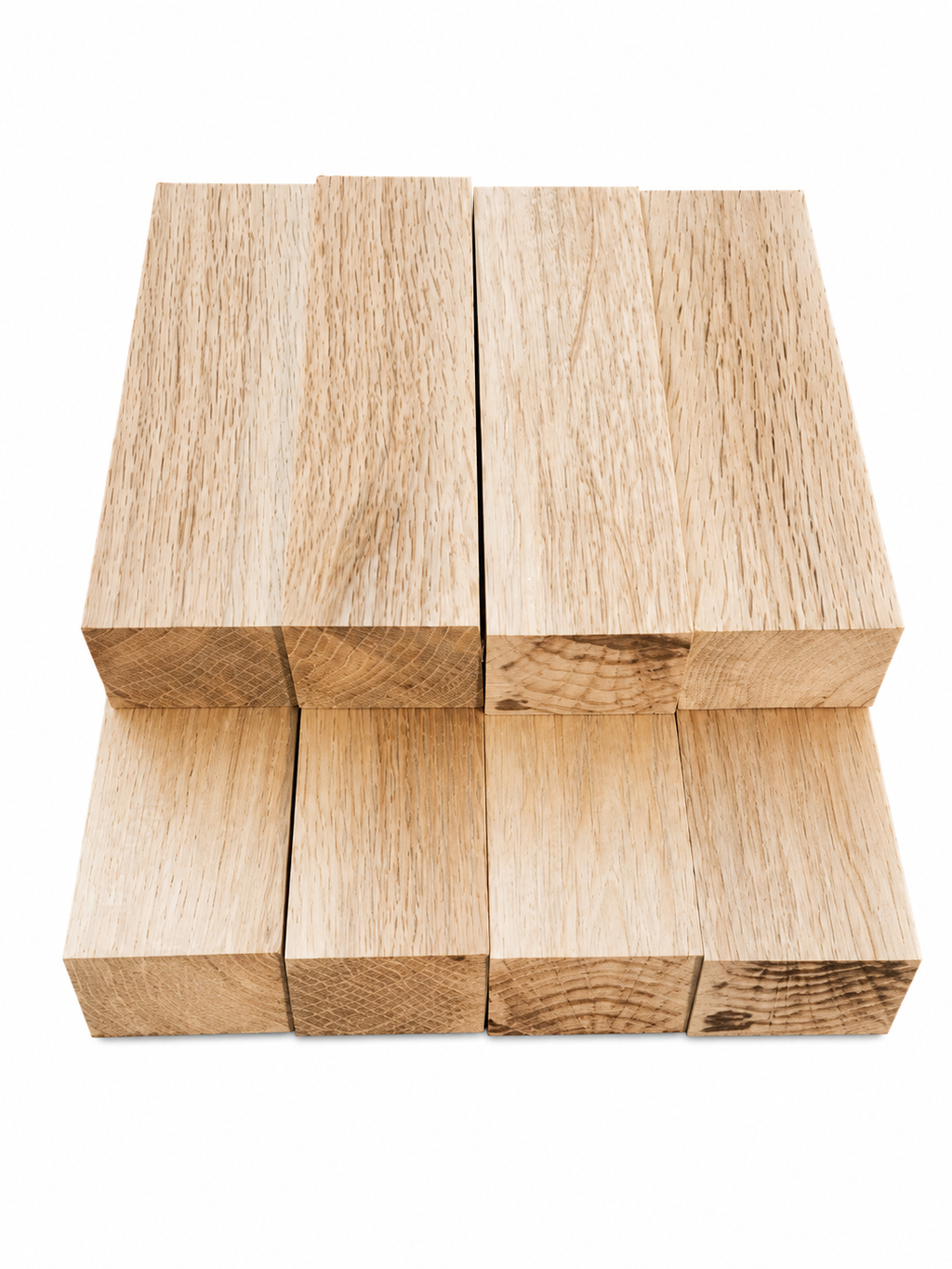 Hevea Solid Wood Blank – Approx. 300 g – 1" × 1 1/2" × 7"