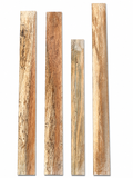 Lot #50 – 4 Spalted Exotic Hardwood Boards – Insect Gallery Character / Perfect in the Imperfect