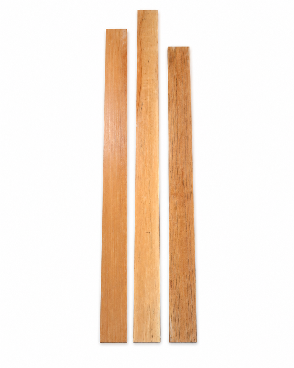 Lot #49 – 3 Long Exotic Hardwood Boards – Warm Honey / Golden Tones