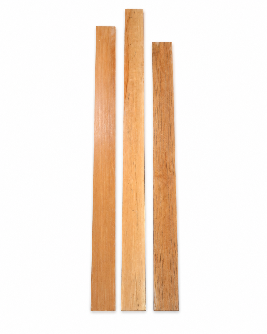 Lot #49 – 3 Long Exotic Hardwood Boards – Warm Honey / Golden Tones
