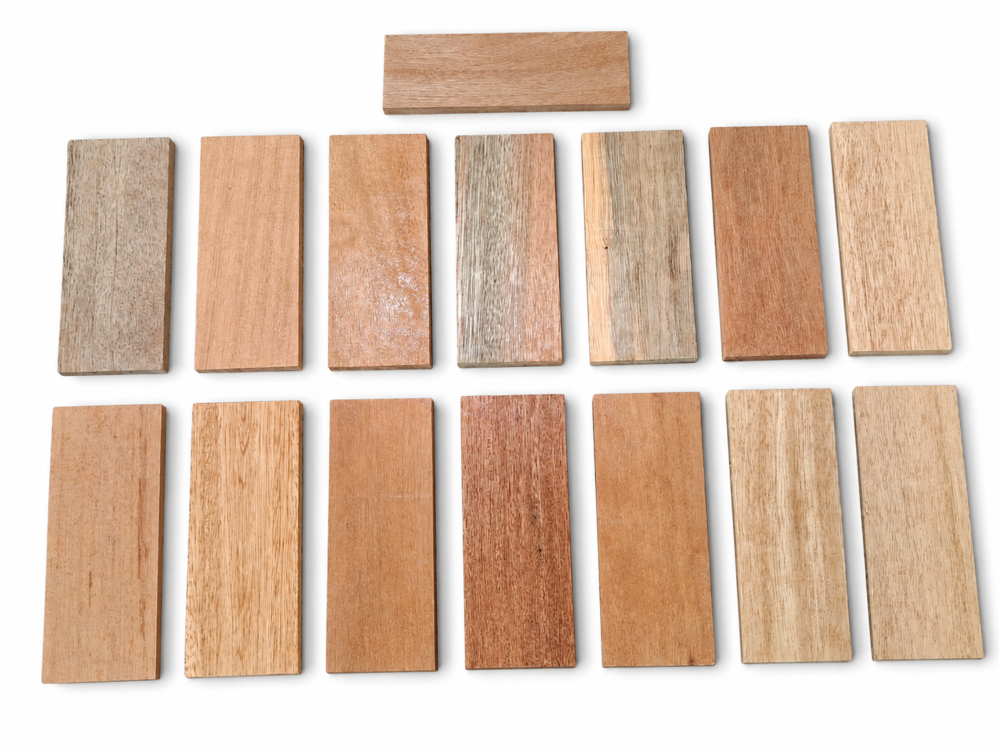 Exotic Wood Craft Boards – Unique Set of 15 – 6 1/2" × 2 1/2" (Copie) (Copie)
